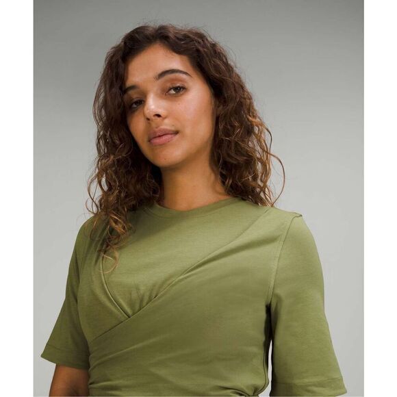 Lululemon Cotton Wrap-Front T-Shirt Dress - Picture 4 of 10